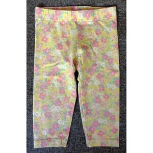 pants 2T girls Carters Yellow Floral Comfort Skinny